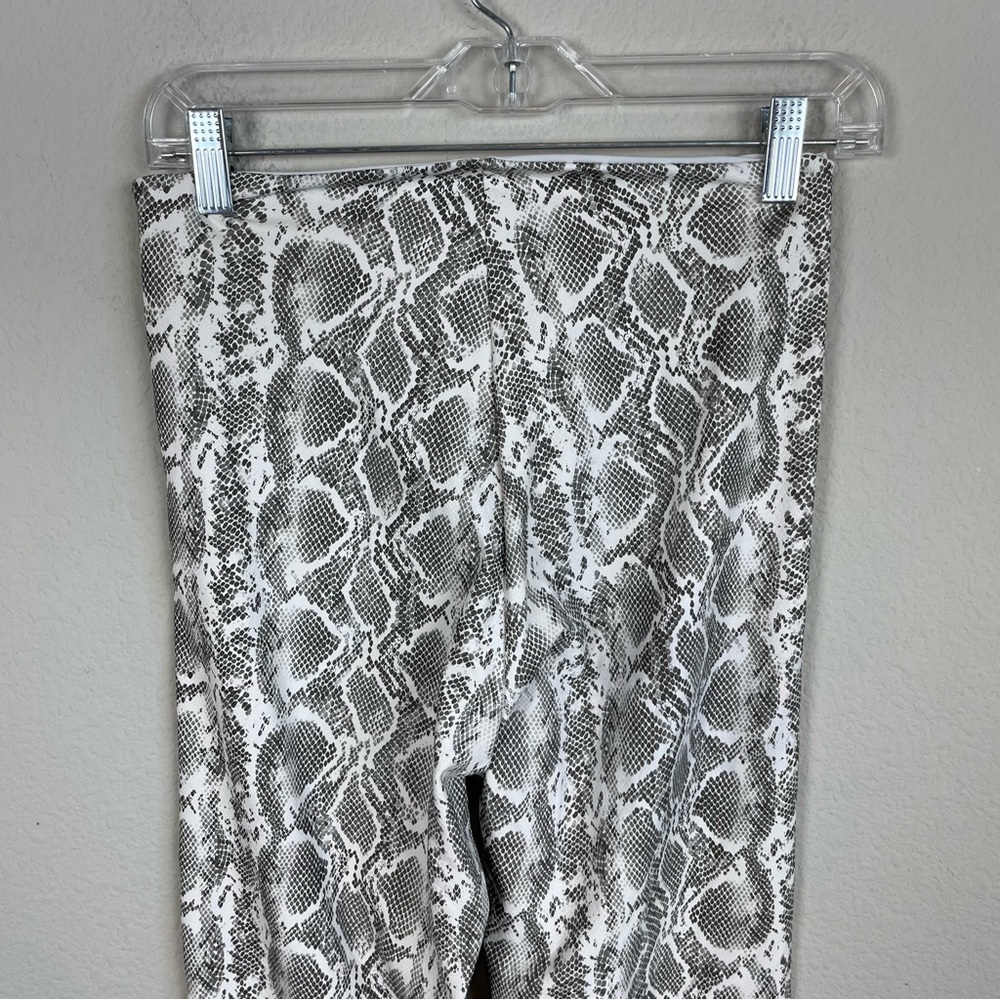 Commando Gray Black White Python Leggings Large - image 5